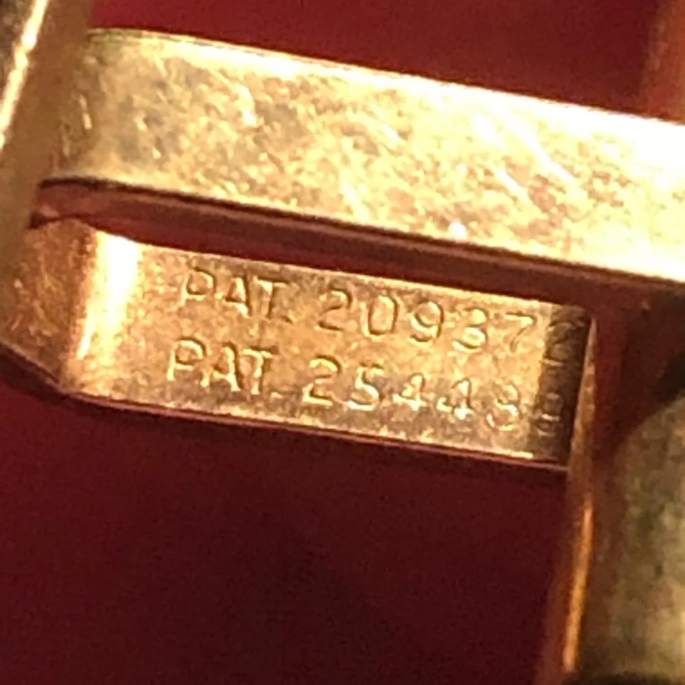 Antique late 1800s Ballou gold filled engraved cuff links
